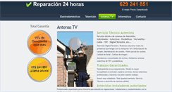 Desktop Screenshot of antenastv.reparacion24horas.com