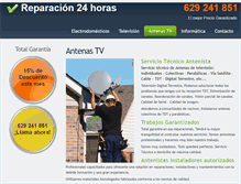 Tablet Screenshot of antenastv.reparacion24horas.com