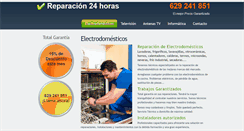 Desktop Screenshot of electrodomesticos.reparacion24horas.com